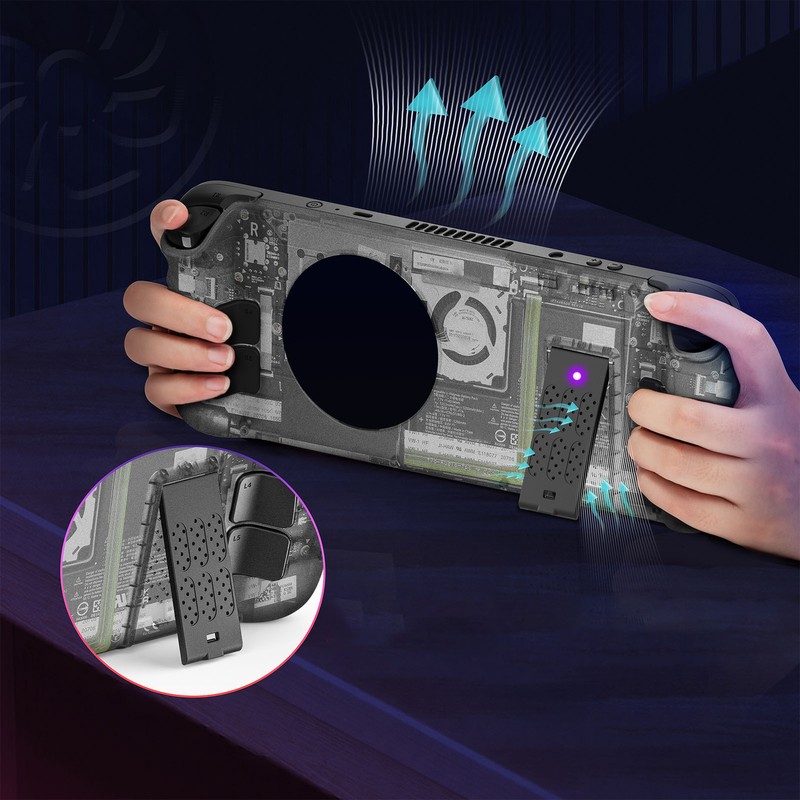 for Steam Deck Back Plate Heat Dissipation DIY Replacement Shell