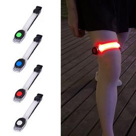 Night Running LED Armband for Cycling and Fishing Light Band White 3ea