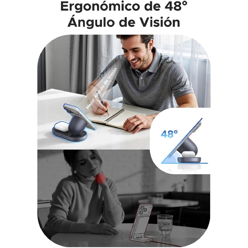 UGREEN 25W Qi2.2 Certificado Carga Inalámbrica Cargador MagSafe 2 en