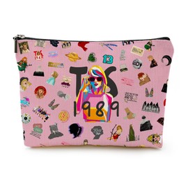 Makeup Bag – Music Lover Cosmetic Bag for Women & Girls, Portable Linen Travel Pouch, Multifunctional Organizer for Beauty Essentials, Stylish & Durable Gift for Music Enthusiasts