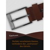 Cartvelli Business Leather Belt Men's 35 mm Made in Germany