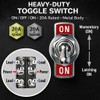 MGI SpeedWare One-Side Momentary Metal Toggle Switch | 20 Amp