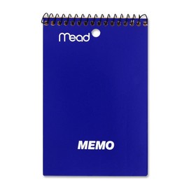 Mead : Memo Book, College Ruled, 4"x6", 40 Sheets, Assorted -:- Sold as 2 Packs of - 1 - / - Total of 2 Each
