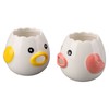 2pcs Egg Separator Ceramic Chicken Shaped Egg Yolk White Filter