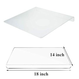 Acrylic Cutting Board, 2023 New Kitchen Countertop Clear Cutting Board, Non-Slip Clear Cutting Board with Countertop Protector Edge for Home Dining Room (17.2 X14 Inch)