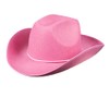 Classic Color Cowboy Hat Felt Pink