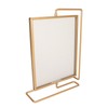 Y5578 Gold Metal Rotating Photo Frame Double Sided Rotating Floating