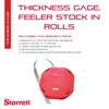 Starrett Tempered Steel Thickness Gauge or Feeler Stock in Rolls
