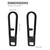 TIKIDESIGN Titanium Zip Zipper, Pack of 2 Zip Pendants, Removable