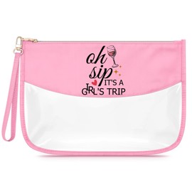 Sfodiary Weekend Getaway Gift for Women Friends Makeup Bag Friendship Trip Gift for Sister Best Friend Daughter Travel Cosmetic Bag Funny Bachelorette Party Vacation Present for Her Toiletry Pouch