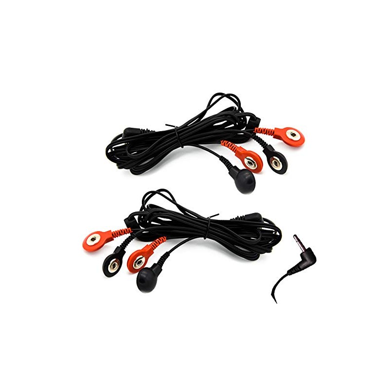 Leads for TENS/EMS Machines 2.5mm Connection 4-Stud Connectors 1 Pair