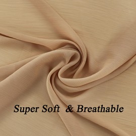 Ciormis Chiffon Shawl Wraps, Dark Champagne Wrap shawl Scarves for Evening Wedding Guest Bridesmaid (Dark Champagne)