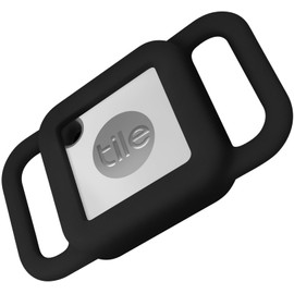 Geiomoo Silicone Case for Tile Mate 2024, Tile Mate 2022, Tile Mate 2020, Cover for Tracker Anti-Scratch, Holder Protect Finder Tag for Dog, Cat, Pets (Black)