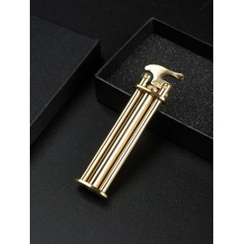 Vintage Antique Lighter,Cool Lighters, Unique Birthday Gifts for Men (Gold)