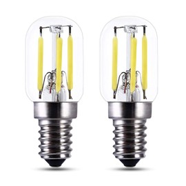 Akynite T22 E14 12V 3W LED Warmweiß 2700K, 250LM, Ersetzt 25W Garagenbirne, 12V LED Filament Vintage, Nicht Dimmbar, DC 12V-24V Kerzenlampe E14 für Garage Garten, 2er-Set