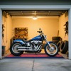 Motorcycle Mat, Motorcycle Parking Mat for GarageReusable, Washable, Protects Garage