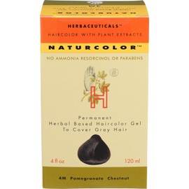 Naturcolor 4M Pomegranate castaño tinte para cabello, 4 onzas