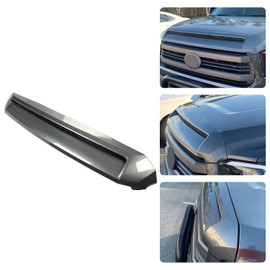 HECASA Gray Hood Molding Hood trim Compatible with 2014-2021 Toyota Tundra engine Hood Bulge Grille Hood Scoop