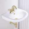 Orhemus Solid Brass Sink Overflow Cap Round Hole Cover for