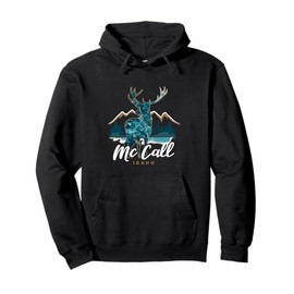 McCall Idaho ID USA Elk Mountains Payette Lake Resort Town Pullover Hoodie