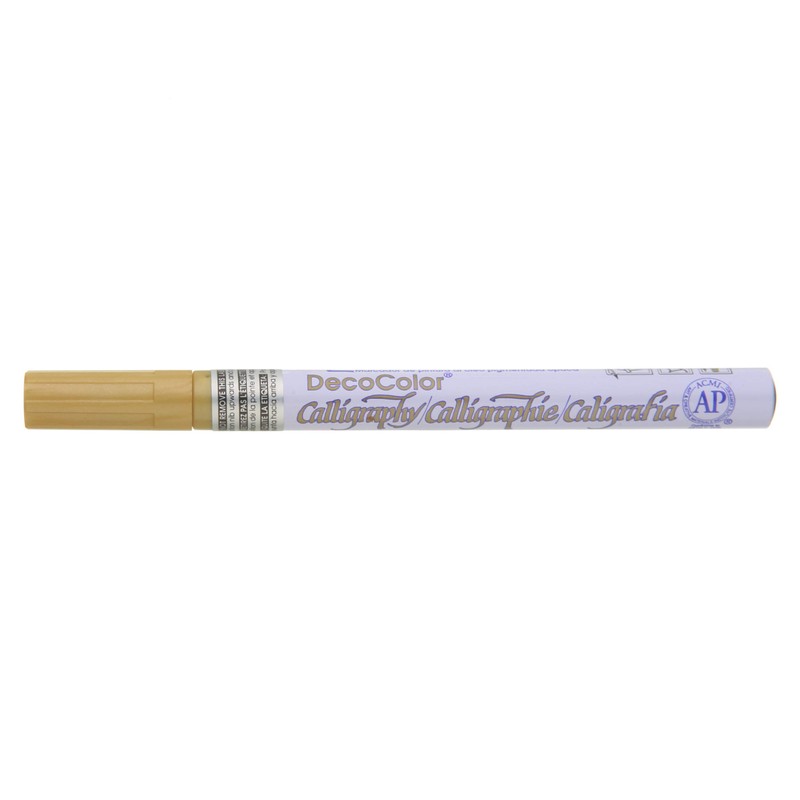 Uchida 125-C-GLD Marvy Chisel Point Pen Tip Calligraphy Paint Marker,