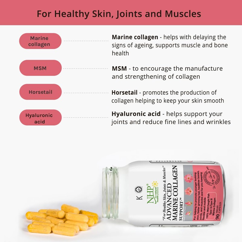 Advanced Marine Collagen Support, specifically Designed to Support Skin, Joints,