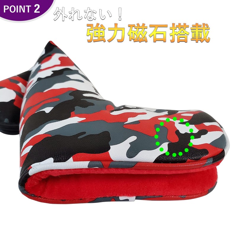 Premium PU Leather Scotty Cameron Odyssey Putter Cover with Magnetic