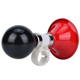Children's Bicycle Horn Metal Rubber Bicycle Horn Warning Bell Bicycle Handlebar Ring Bell for Children Bicycle (Red)