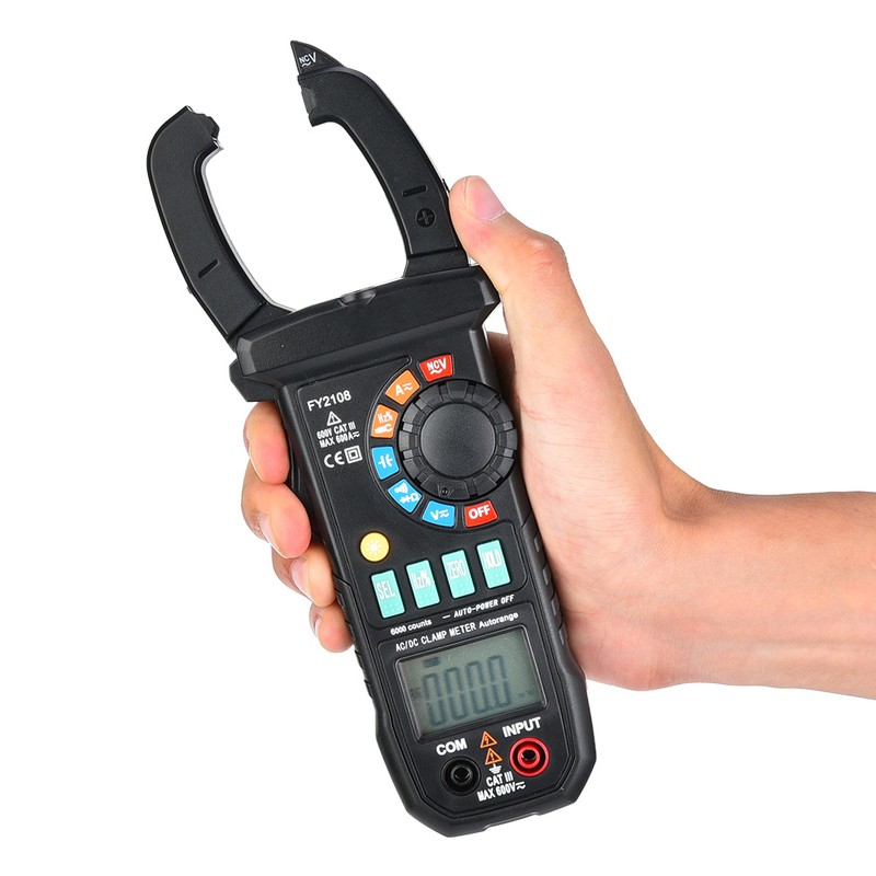 High Precision 6000 Count Digital Clamp Meter MultiFunctional AC/DC Current