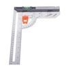 12in L Square Ruler Multifunction Scale Standard Carbon Steel Detachable