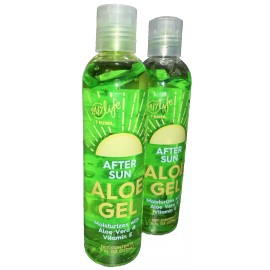 24/7 Life LOT OF 2 :: 24/7 Life's After-Sun Aloe Gel Moisturizer w Vitamin E (8oz each)