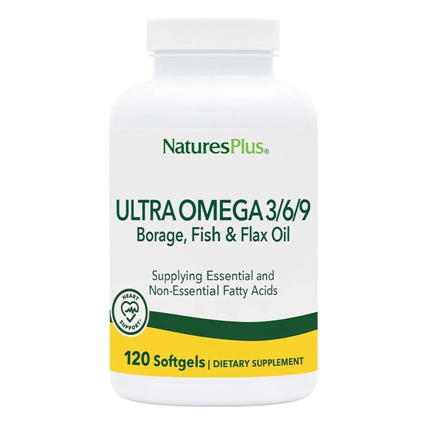 Natures Plus, Ultra Omega 369, Fatty Acid Dietary Supplement, 120