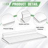 Briwooody 8 Pack Slatwall Shelves 14.5 x 5.9 in Plastic