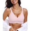 OEAK Womens Wireless Bras Push Up Support Full Coverage Bralettes