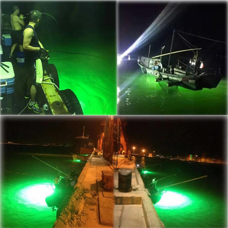 12V 120/150 LED Submersible Fishing Light Underwater Fish Finder Lamp