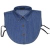 Denim Peaked Fake Collar Detachable Dickey Collar Unisex Stylish Half