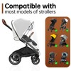 Stroller Rain Cover Compatible with Nuna Stroller, Universal Waterproof Windproof