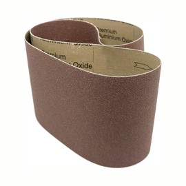 Benchmark Abrasives 6” x 48” Aluminum Oxide Sanding Belts for Grinding Deburring Polishing Rust Removal on Metal, Stainless Steel, and Carbon Steel, Use with Belt Disc Sander (2 Pack) - (220 Grit)