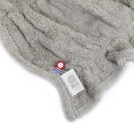 Imabari Towel Iori "Isosara Hair Dry Towel" Quick Drying, Highly Absorbent (Gray)