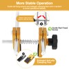 Upgraded Door Mortise Jig for Wooden Doors, Dual-Rail Micro-Adj