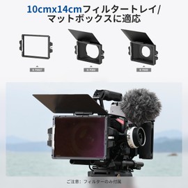 NEEWER Square ND Filter, ND0.3 (1 Stop), 4"x5.65" Cinema Filter, Dimming Filter for NEEWER Matte Box, Double Sided 30 Layer Nano Coating, Compatible with Tilta SmallRig