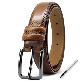 Genuine Leather Men's Pin Buckle Belt Dress Adjustable Automatic Fashion Casual Business Metal Buckle belt for men