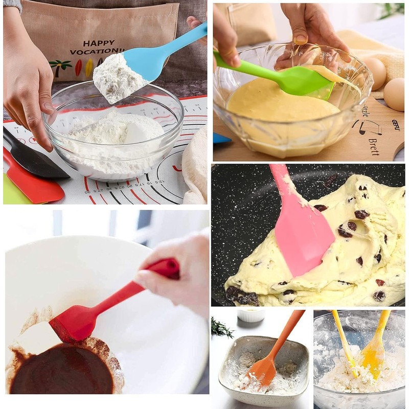 Silicone Spatula for Cooking Heat Resistant, 8.27 Inch Small Kitchen
