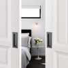 Ravinte 8 Pack Black Sliding Closet Door Handles Black Flush