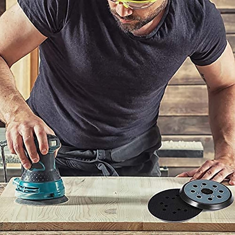 iFCOW 5" 8 Holes Sanding Pad Replacement for Ryobi Ridgid