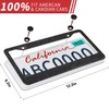 Bling License Plate Frame for Women, Sparkly Stainless Steel License