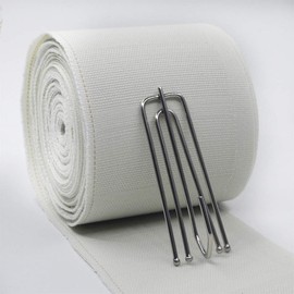 Ailejia Pleat Tape Cotton 3 inch Curtain Heading Deep Pinch Pleat White Tape for Curtains Curtain Accessory Belt Natural Cotton (6.5 Yards ?6 Meters?)