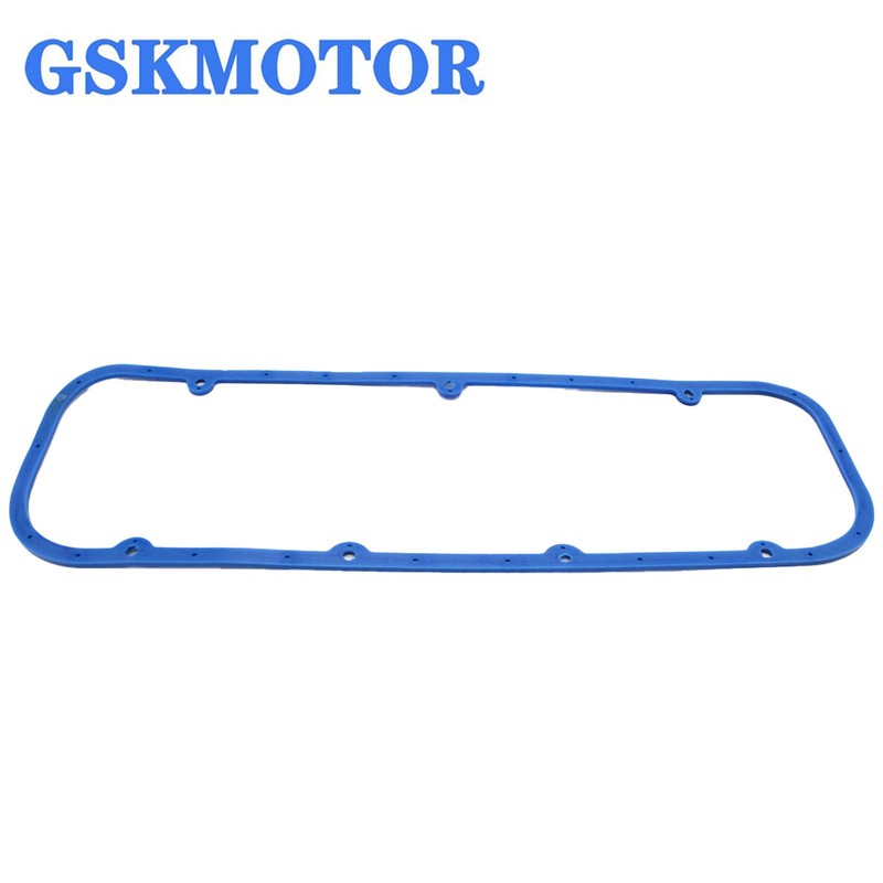 GSKMOTOR Blue Steel/Rubber Valve Cover Gasket Reusable for Chevy Engine