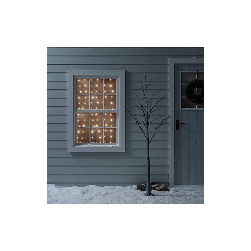 Lights4fun 200 Micro LED Light Curtain Warm White 2 m