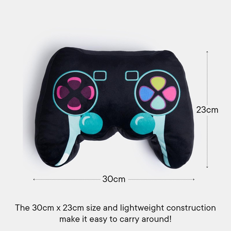 OHS Gaming Pillow Cushion Gaming Controller Shaped, Soft Plush Comfy